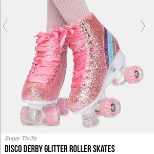 Sugar Thrillz DISCO DERBY GLITTER ROLLER SKATES
